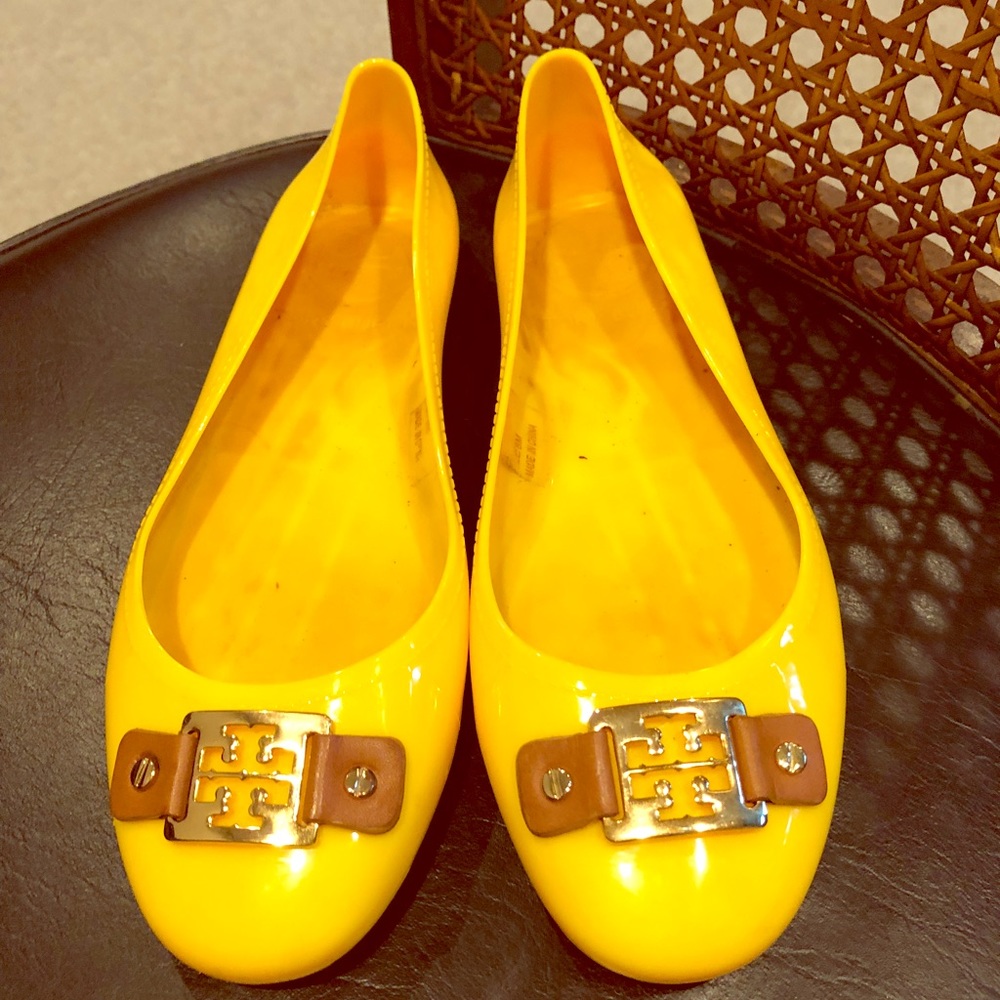 Tory Burch yellow flats